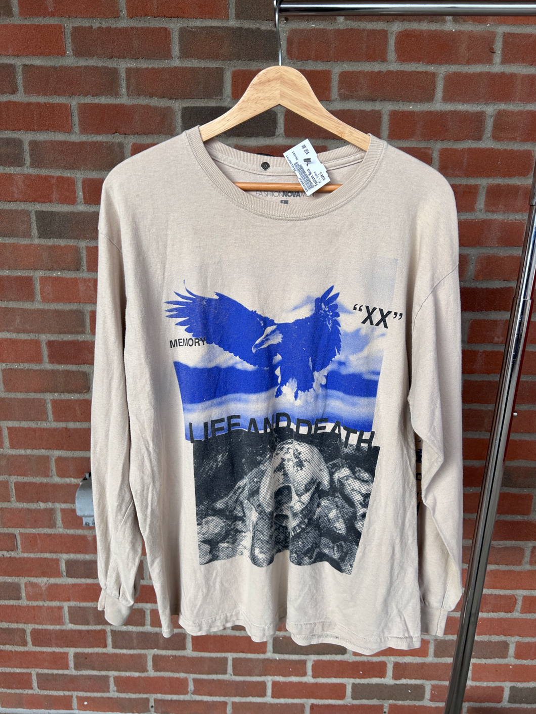 Fashion Nova Long Sleeve Top Size Large